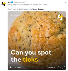 tweet compares poppyseed muffins to ticks